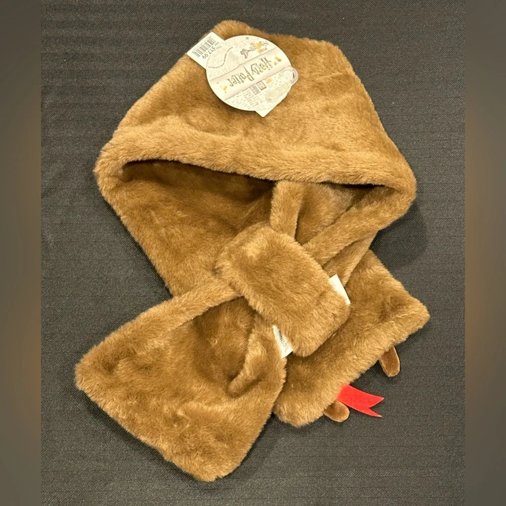Harry Potter Brown Plush scarf by Miniso Book of Monsters NWT